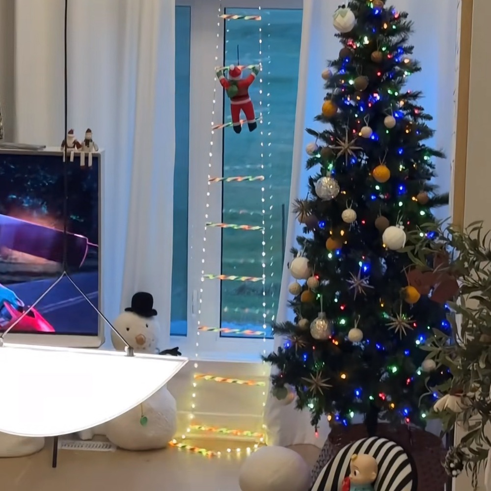 Christmas decor Santa LED String Lights